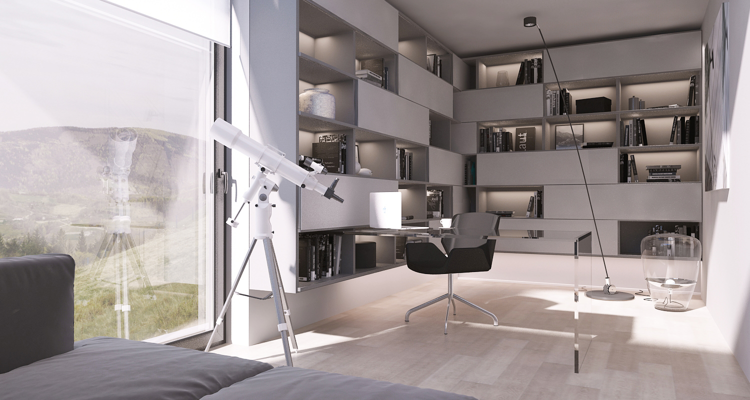 mono projekty wnetrz katowice krakow slask nowoczesne biuro domowe minimalizm